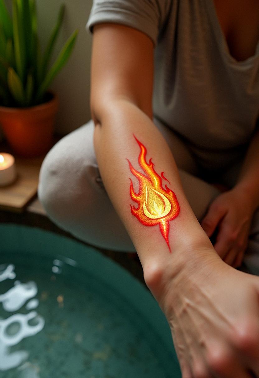 flame tattoo