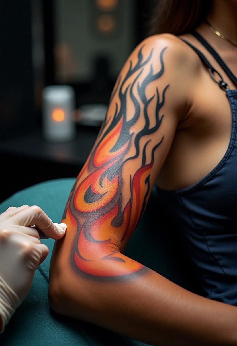 flame tattoos