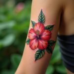 Flower Hibiscus Tattoo 00001