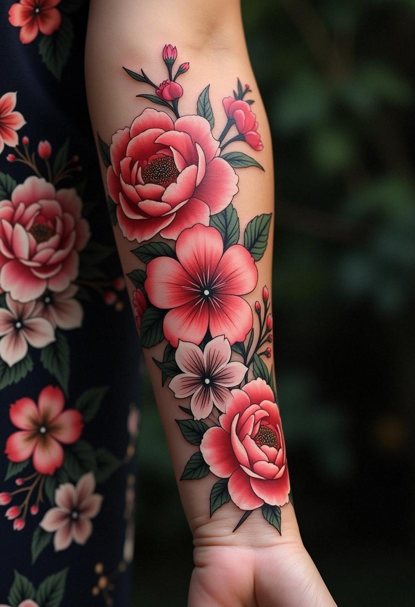flower japanese tattoo