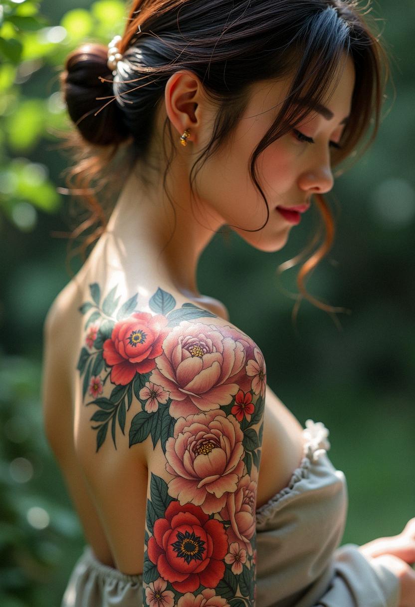 flower japanese tattoo