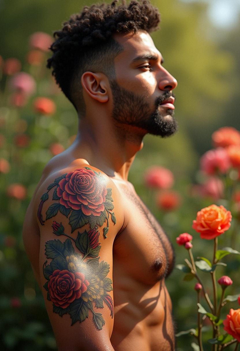 flower tattoos male