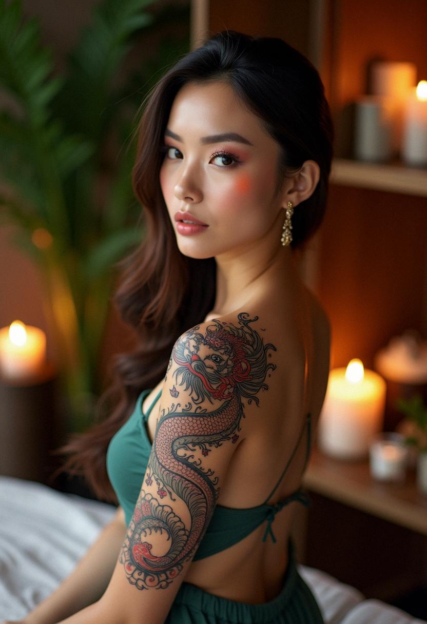foo dog tattoo