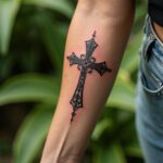 Forearm Cross Tattoo 00001