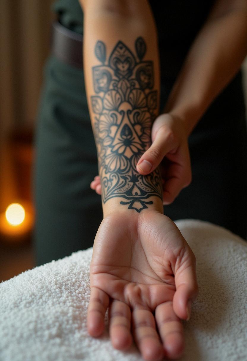 forearm male tattoo
