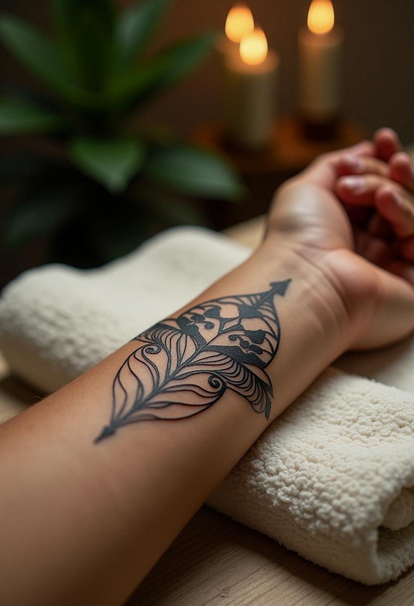 forearm male tattoo