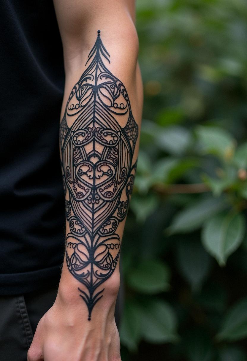 forearm male tattoo