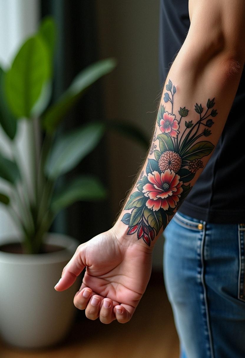 forearm male tattoo