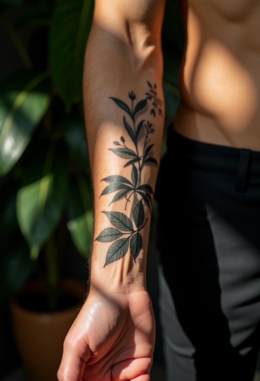 forearm male tattoo