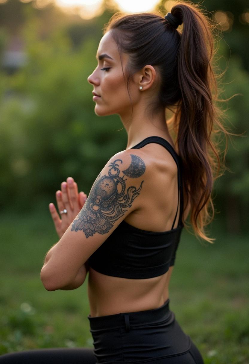 full moon tattoo