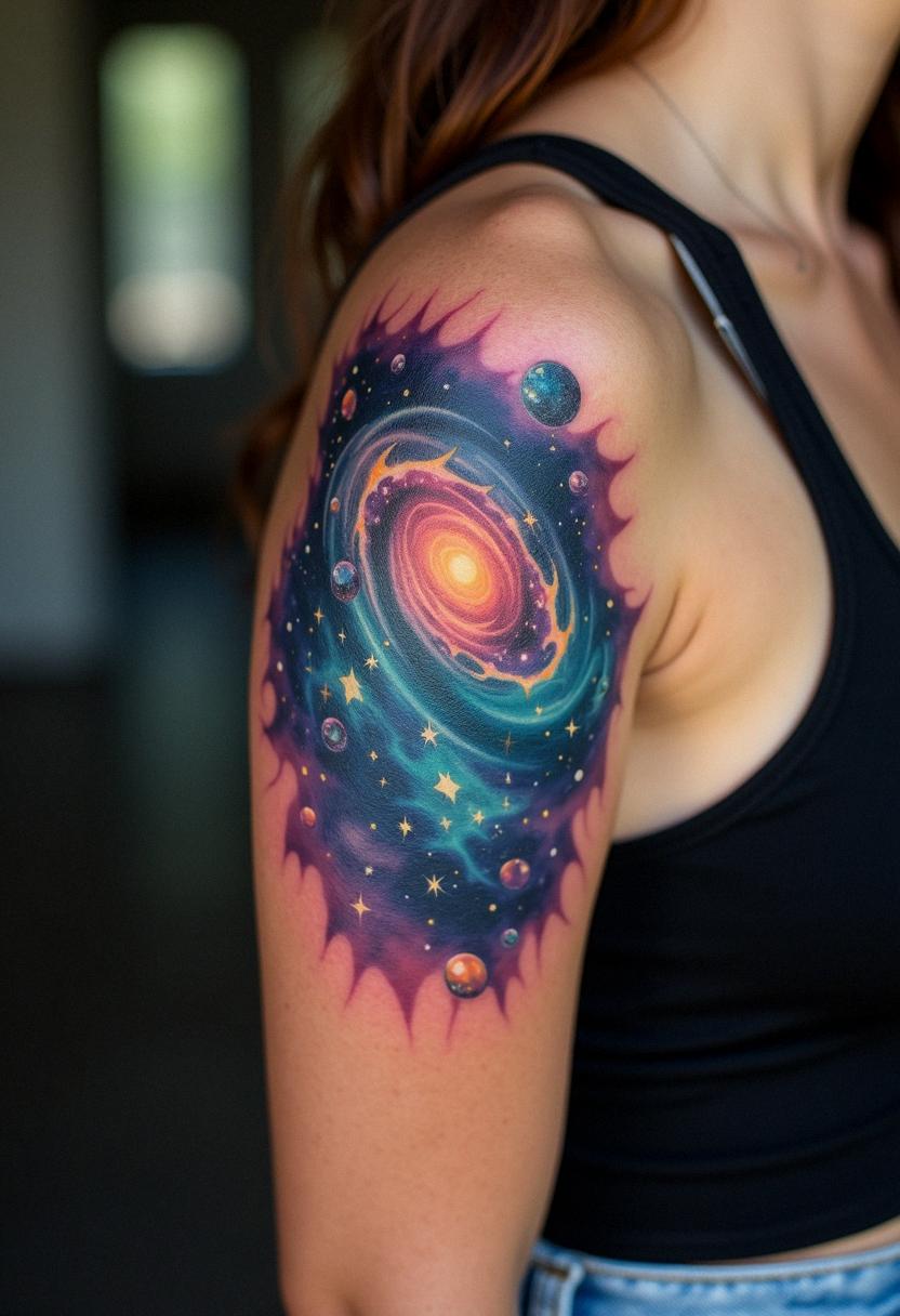 galaxy tattoo