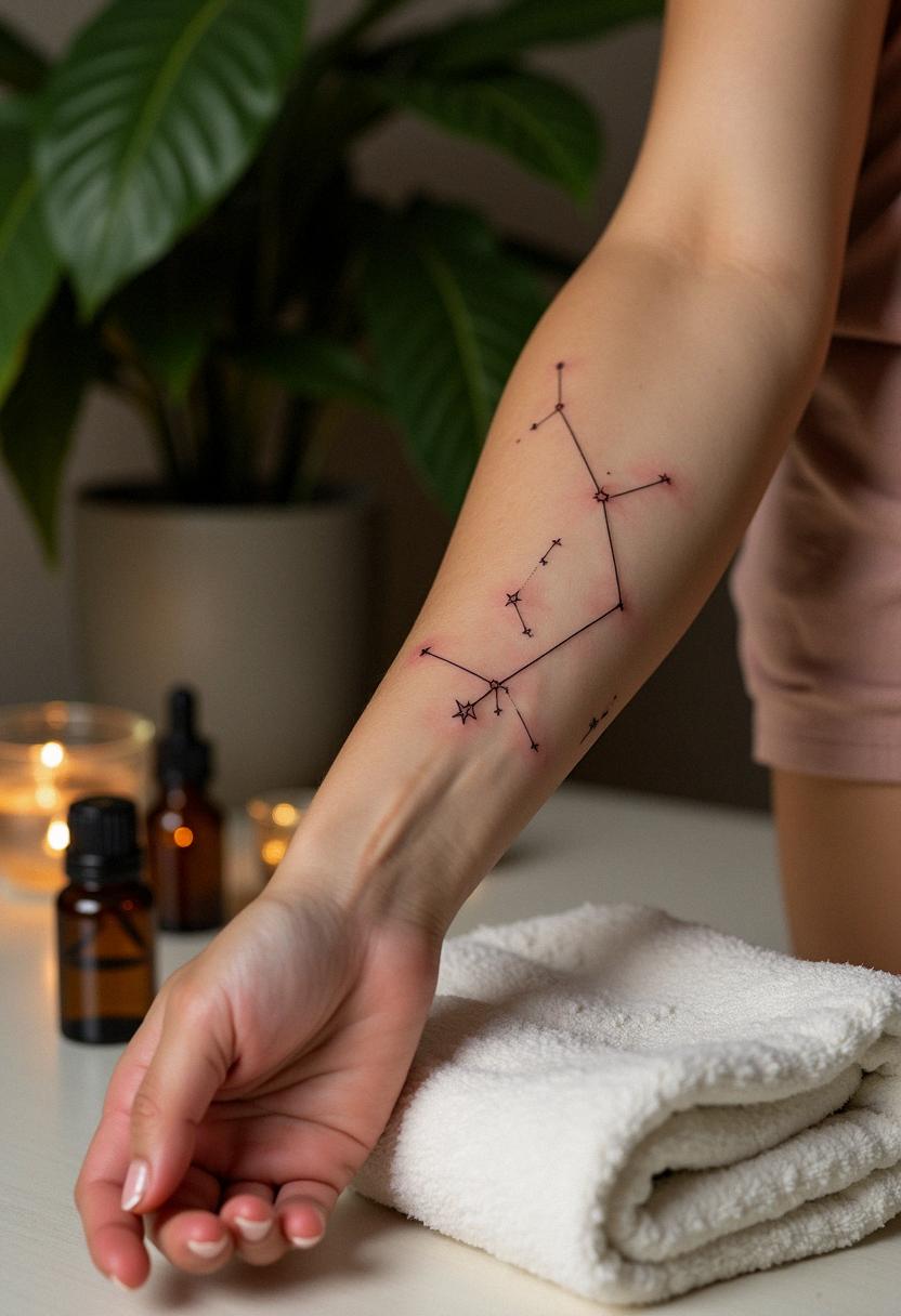 gemini constellation tattoo