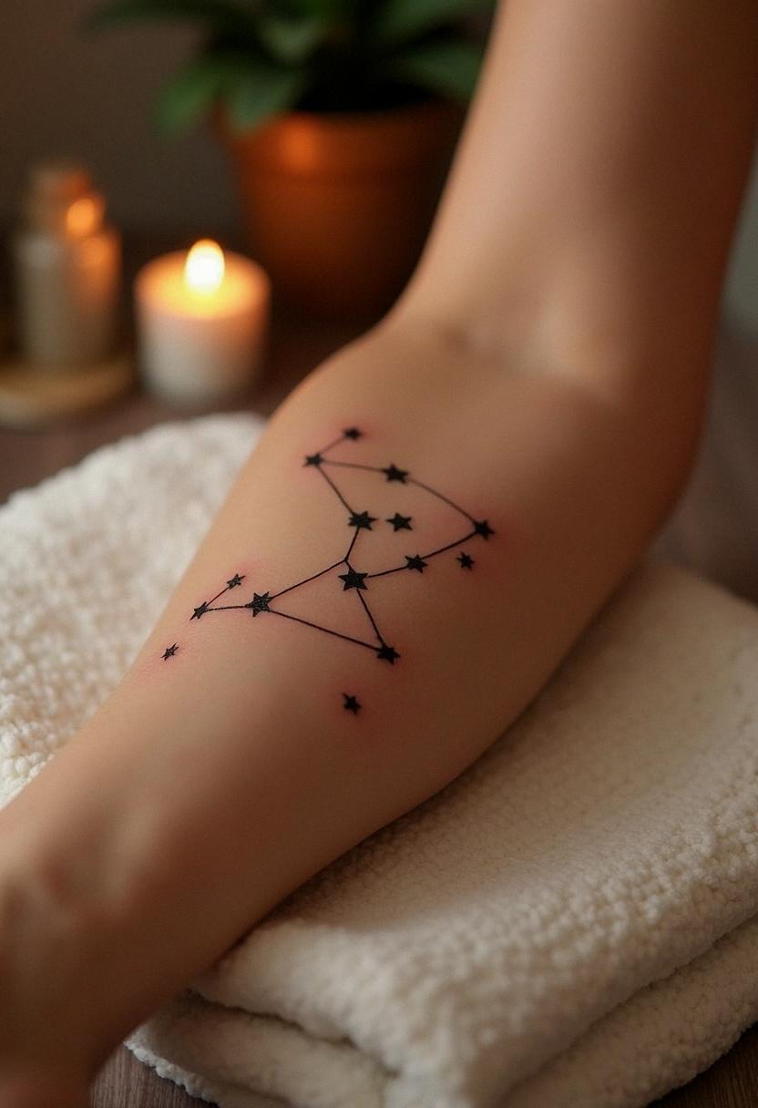 gemini constellation tattoo