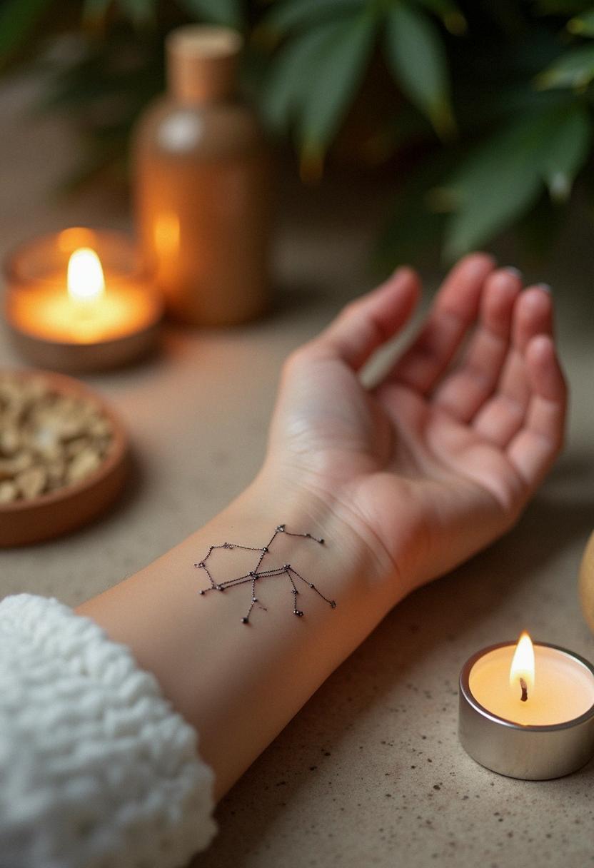 gemini constellation tattoo