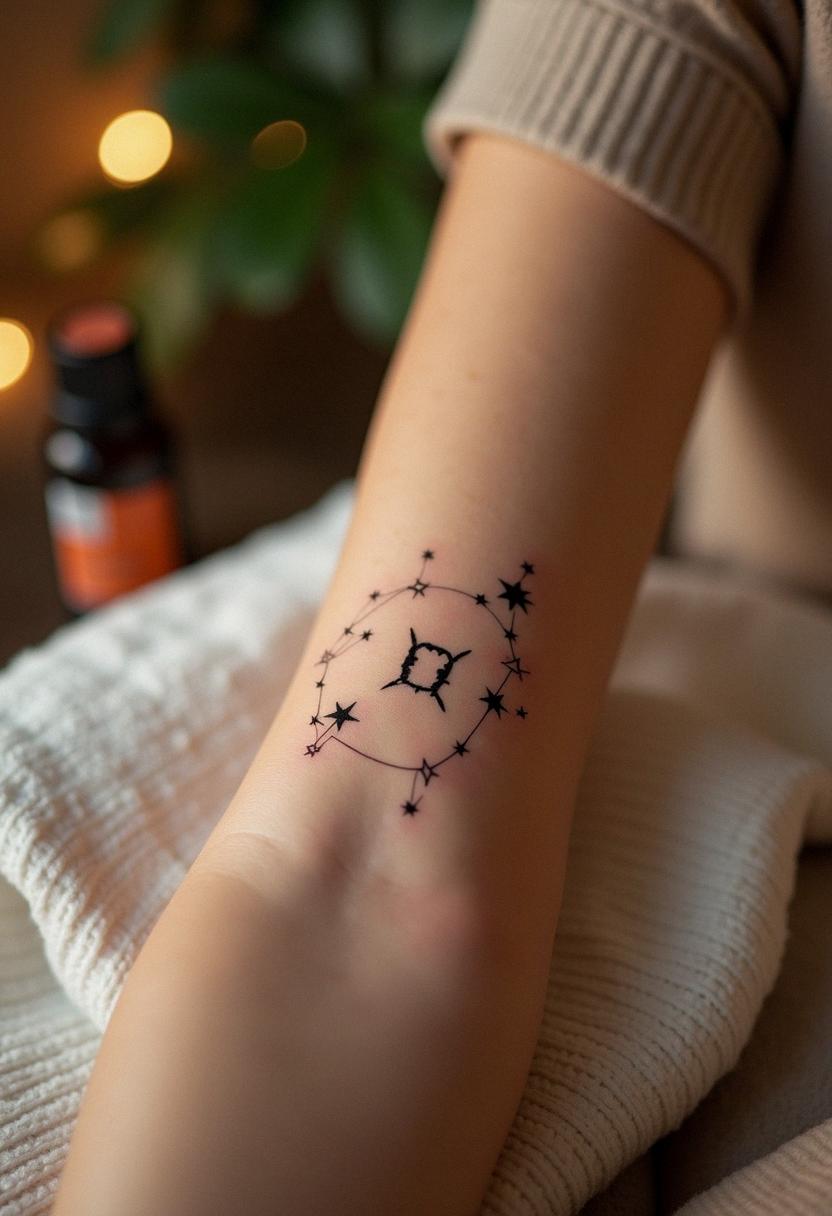 gemini constellation tattoo