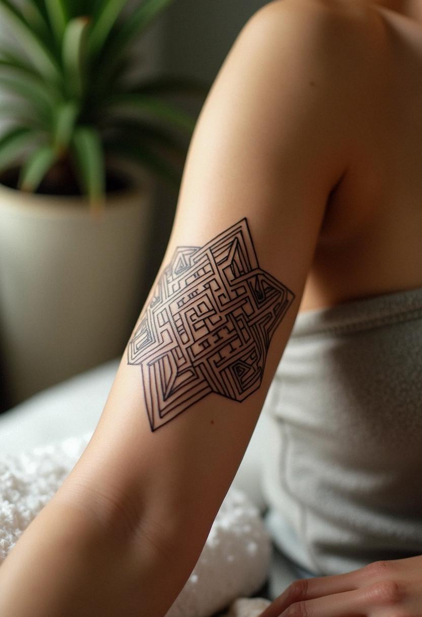 geometric tattoo