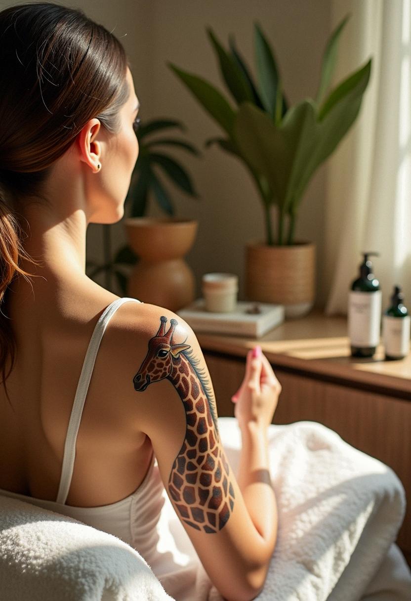 giraffe tattoo