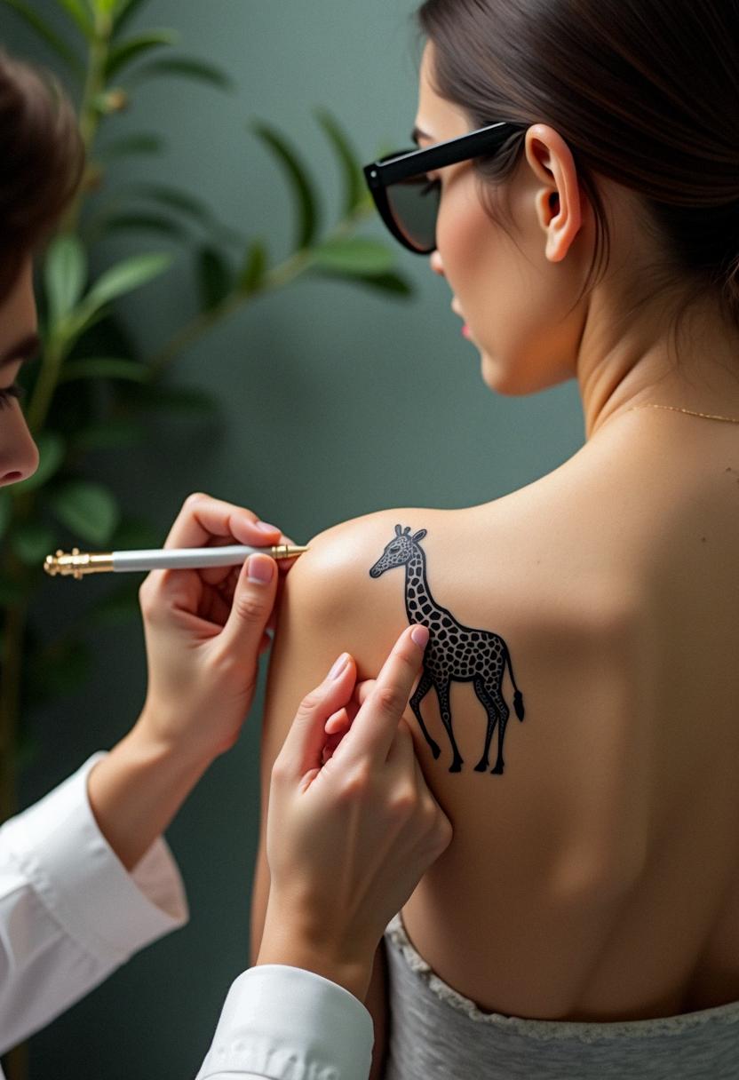 giraffe tattoo