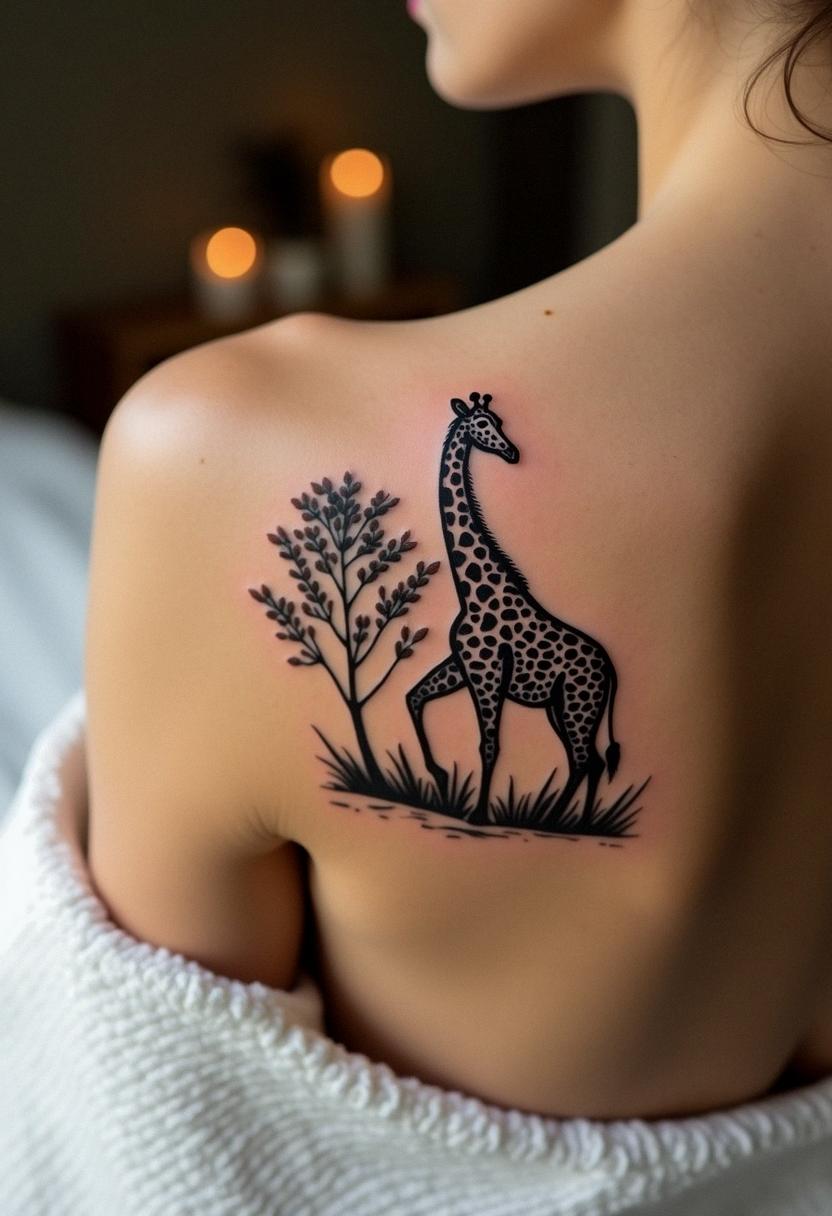 giraffe tattoo