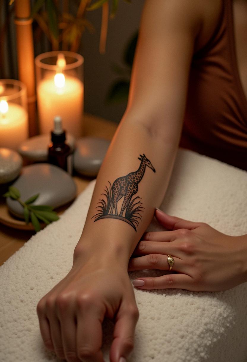 giraffe tattoo