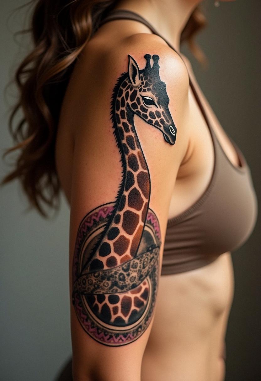 giraffe tattoo