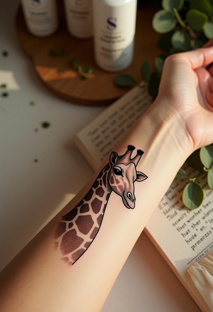 giraffe tattoo