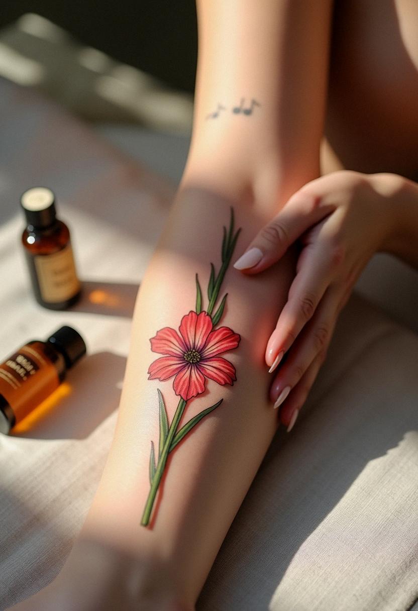 gladiolus tattoo