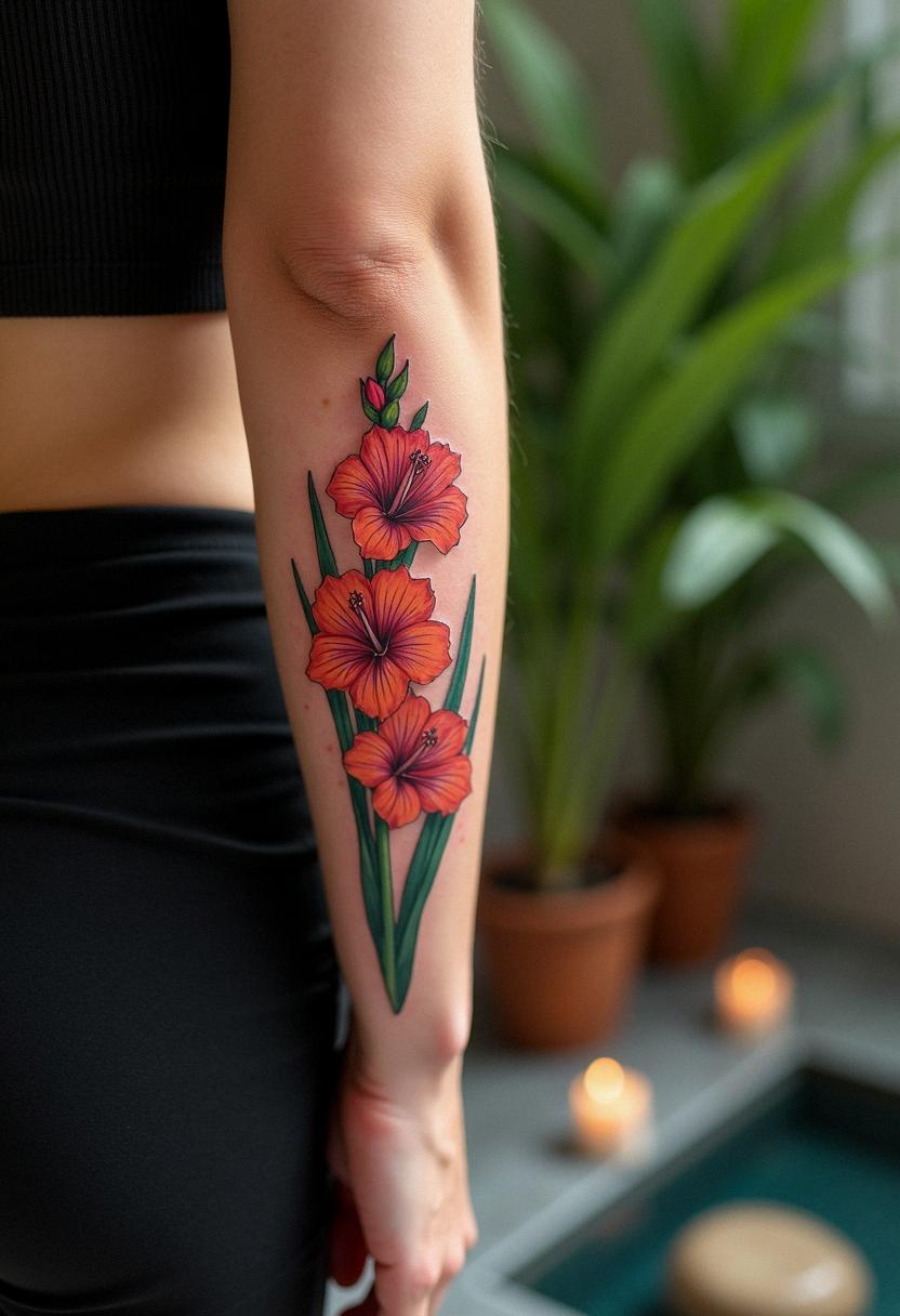 gladiolus tattoo