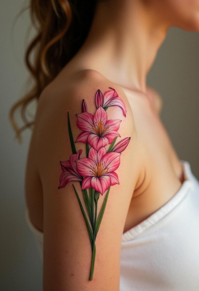 gladiolus tattoo