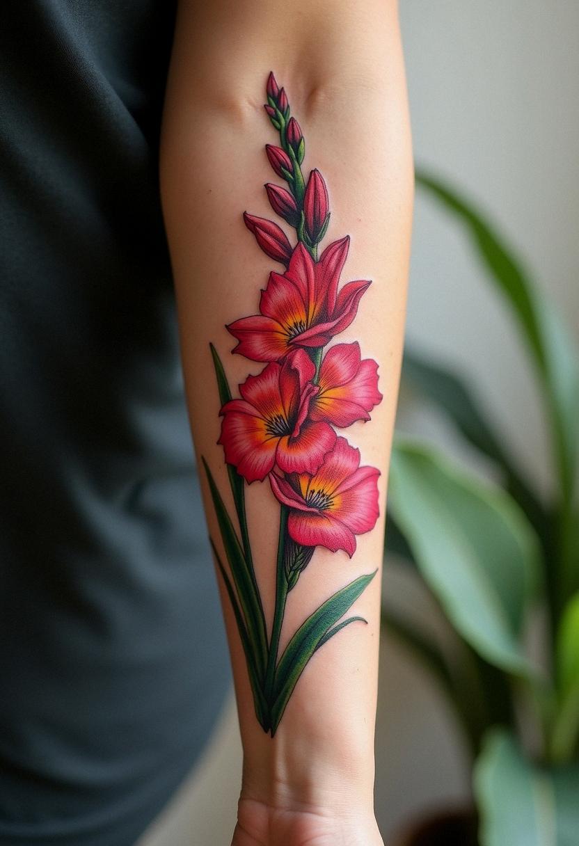 gladiolus tattoo