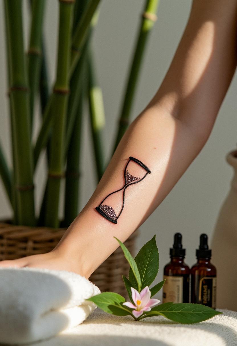 glass hour tattoo