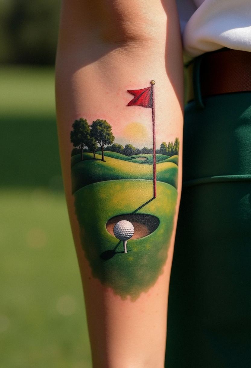 golf tattoo