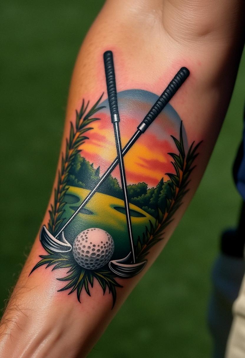 golf tattoo