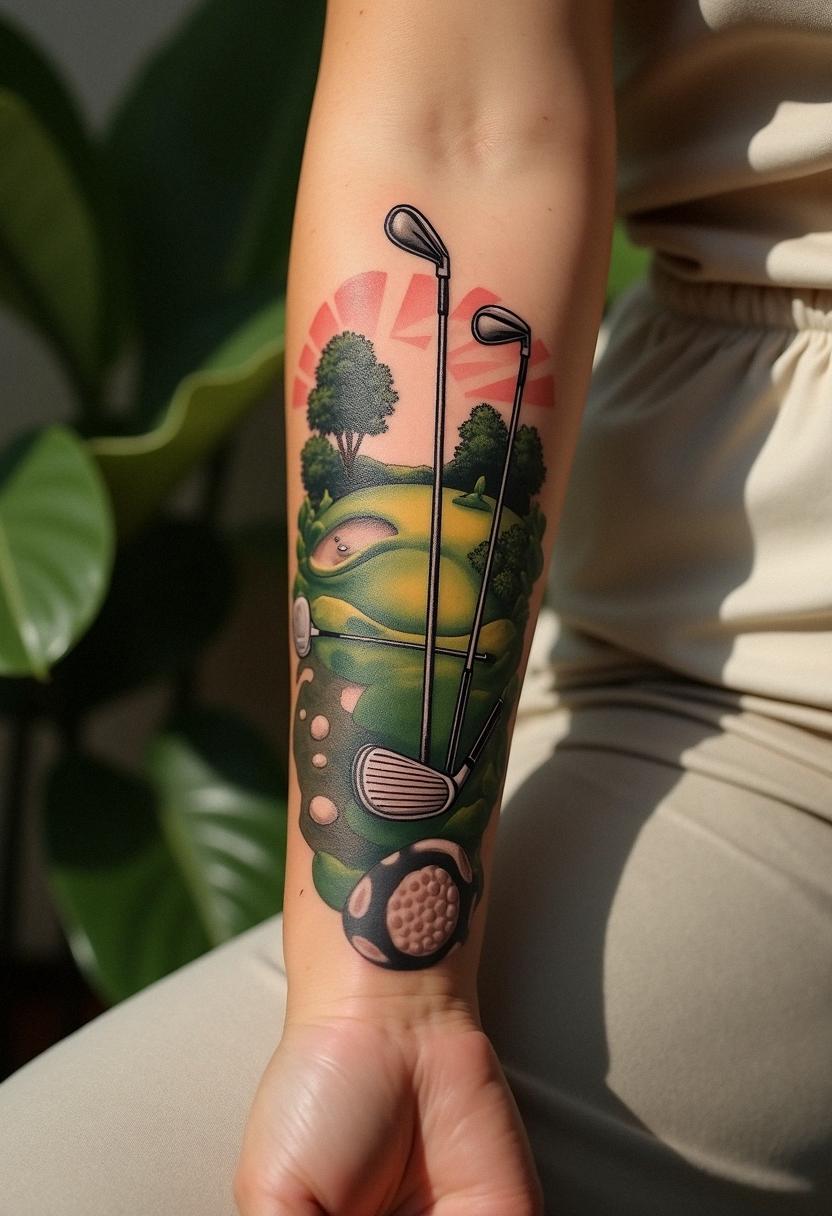 golf tattoo