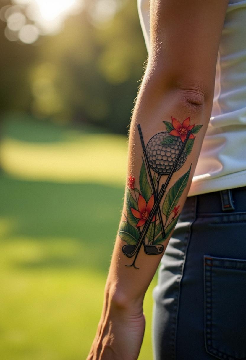 golf tattoo