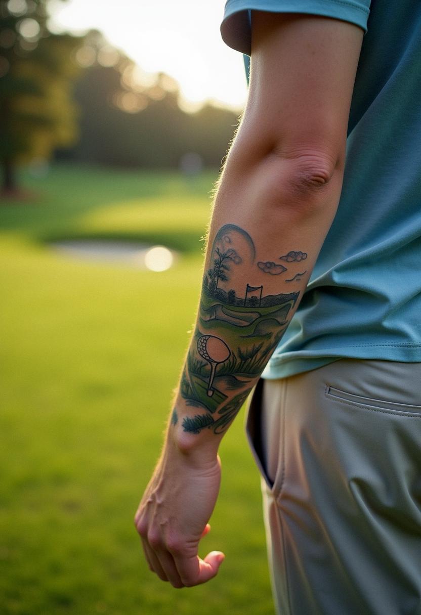 golf tattoo