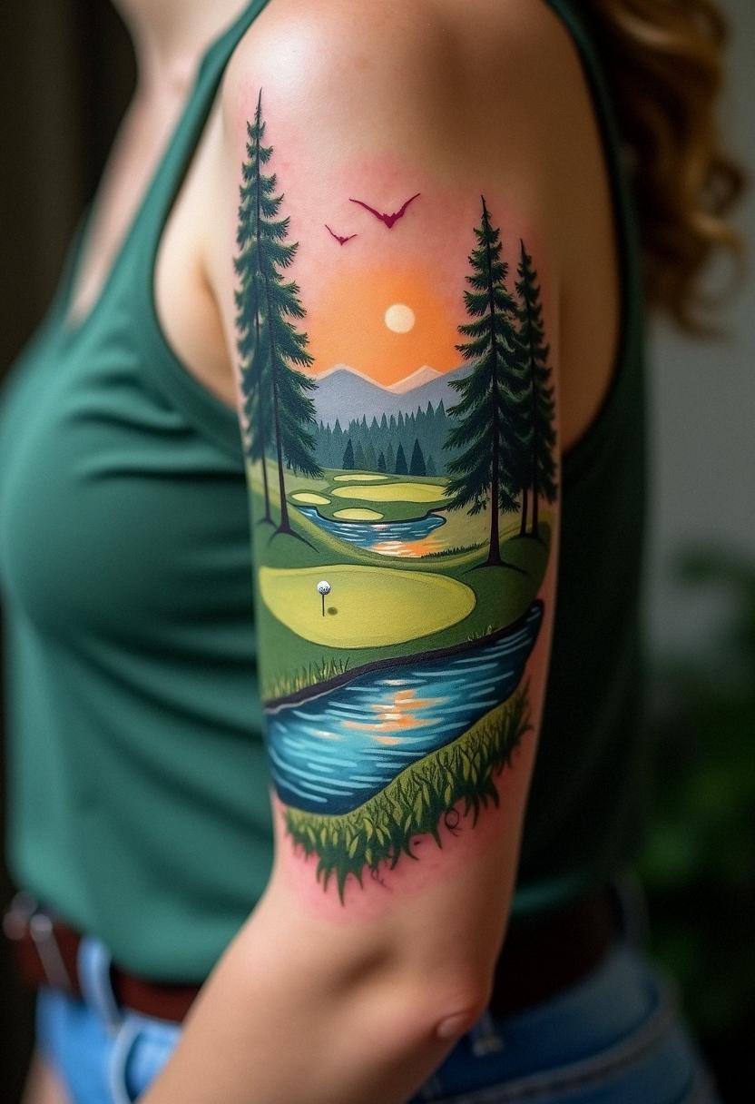 golf tattoo