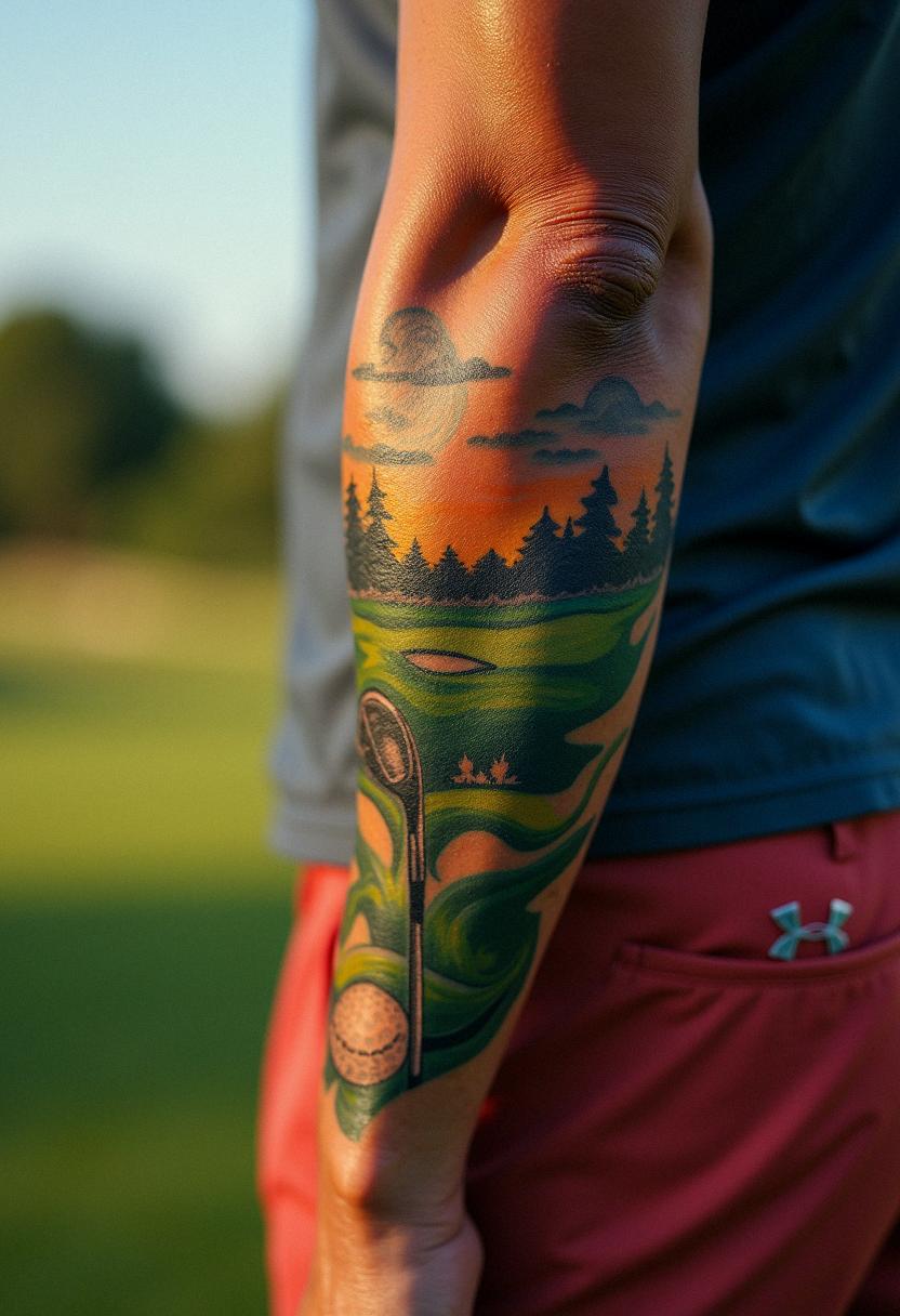 golf tattoo