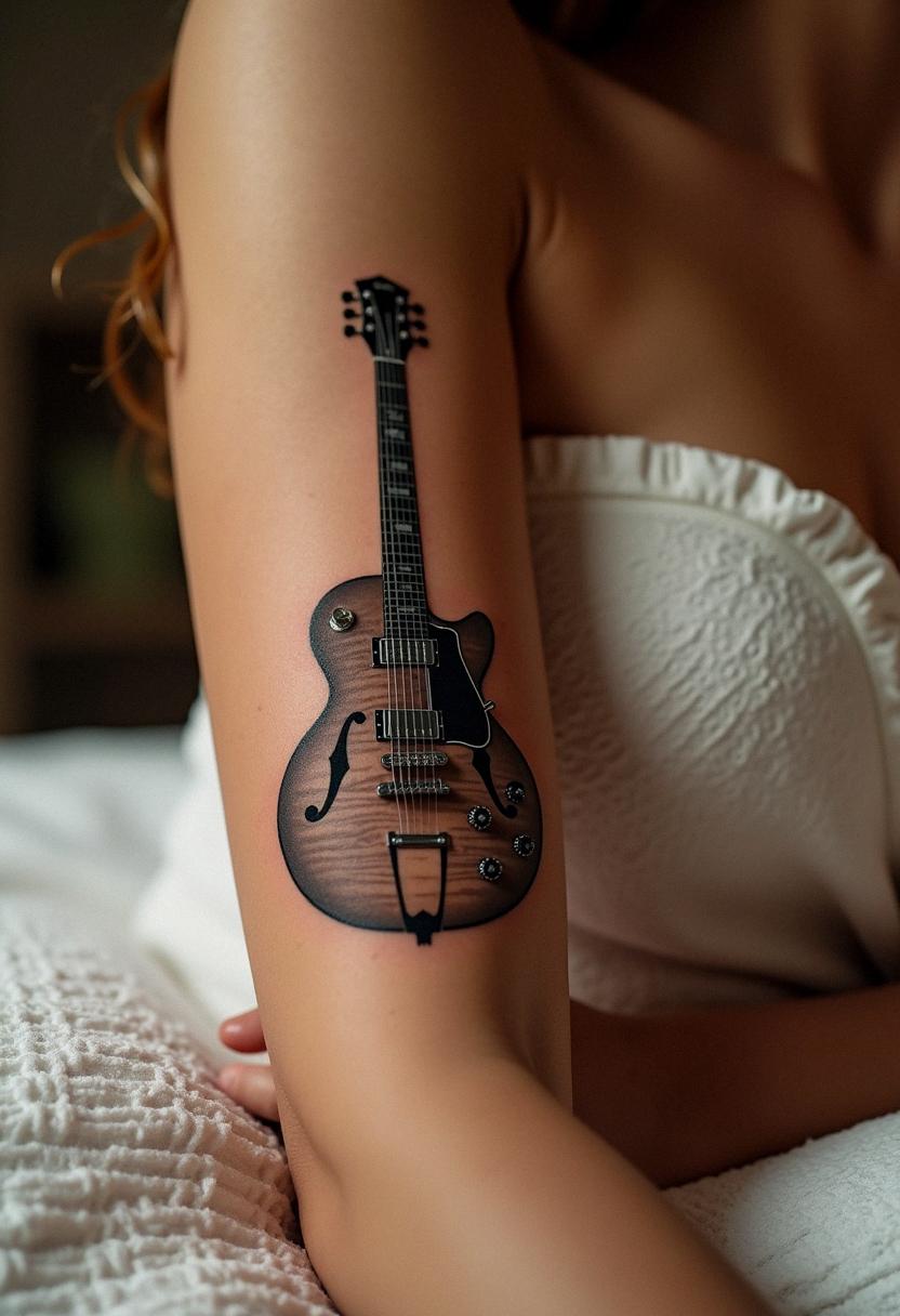 guitar tattoo