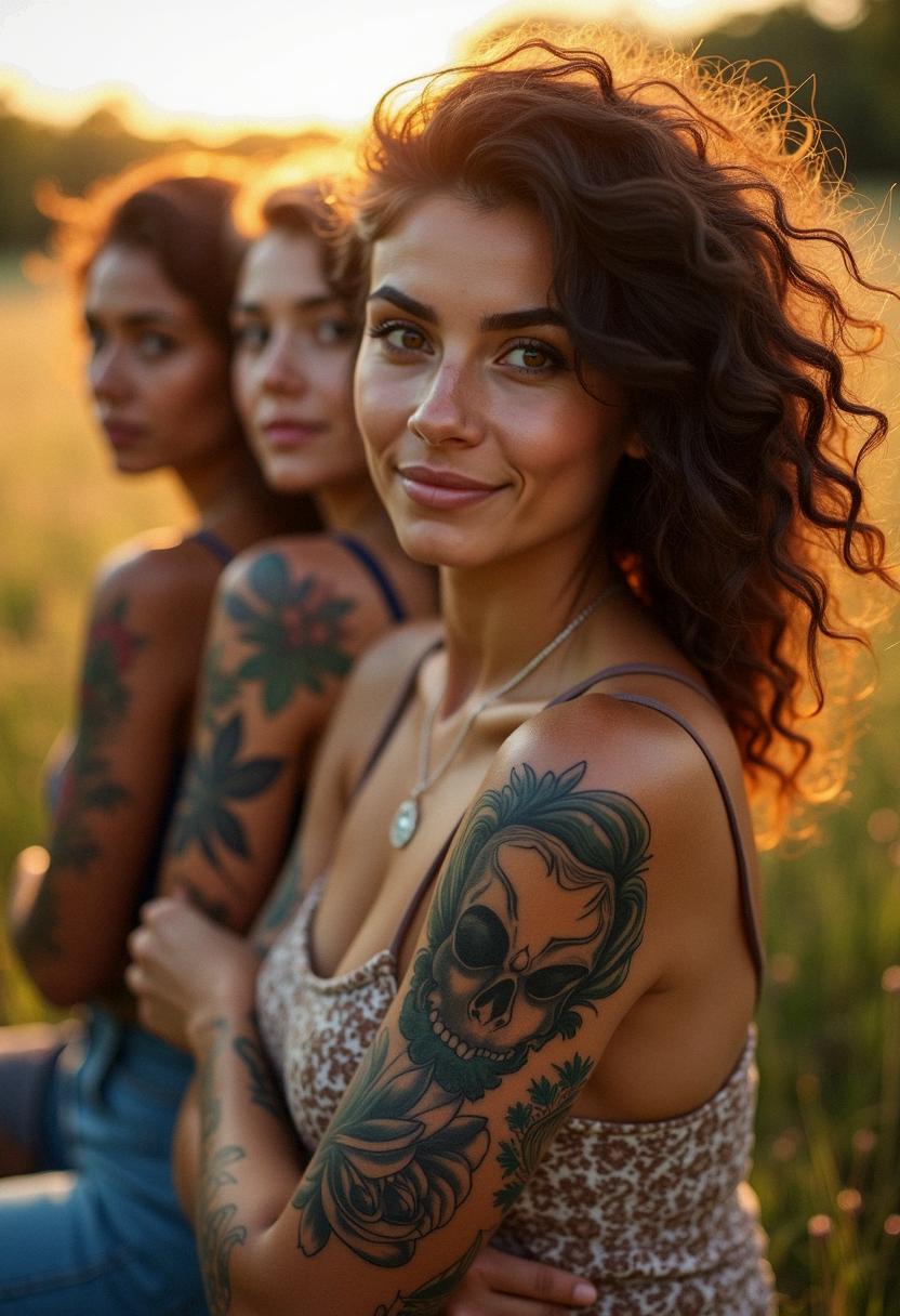 half sleeve tattoos women