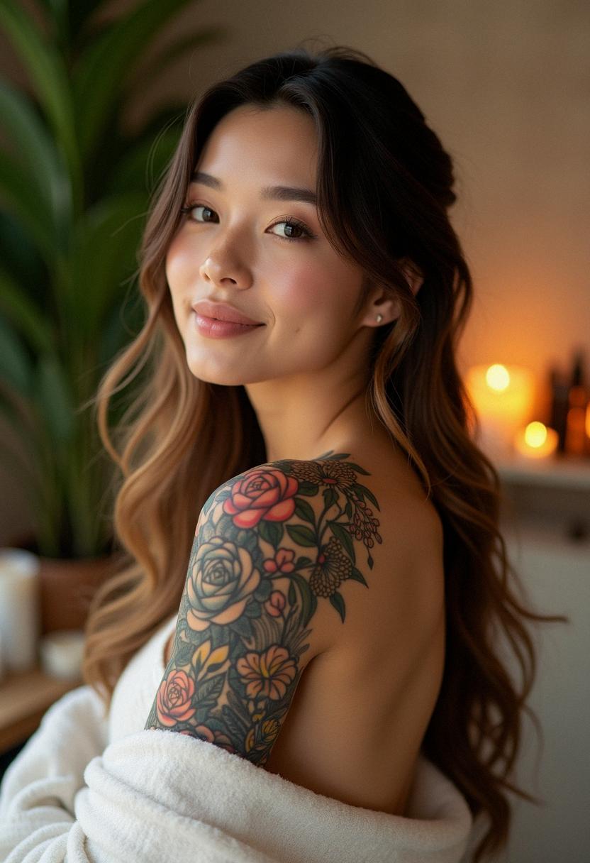 half sleeve tattoos women