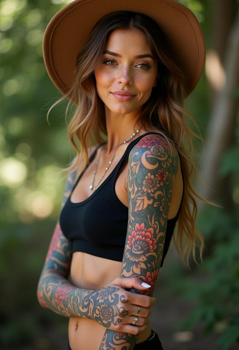 half sleeve tattoos women