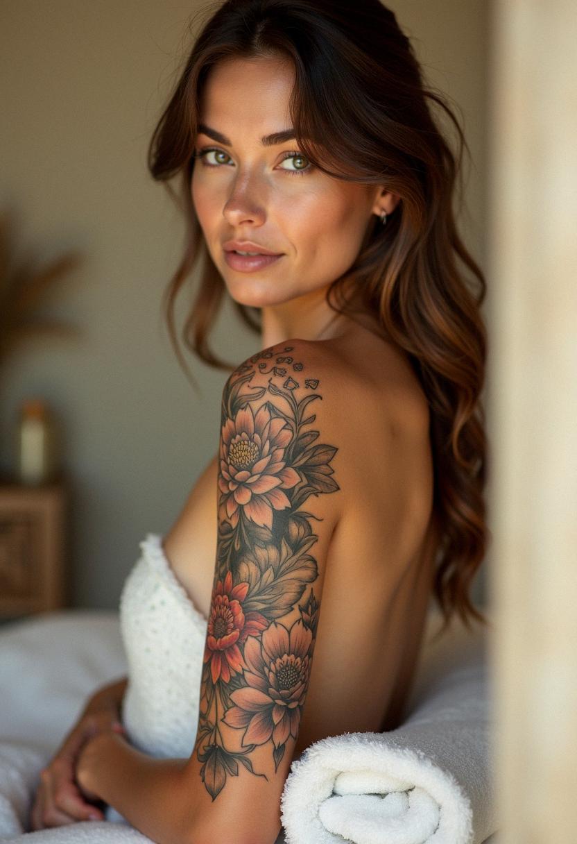half sleeve tattoos women