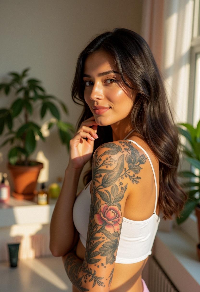 half sleeve tattoos women