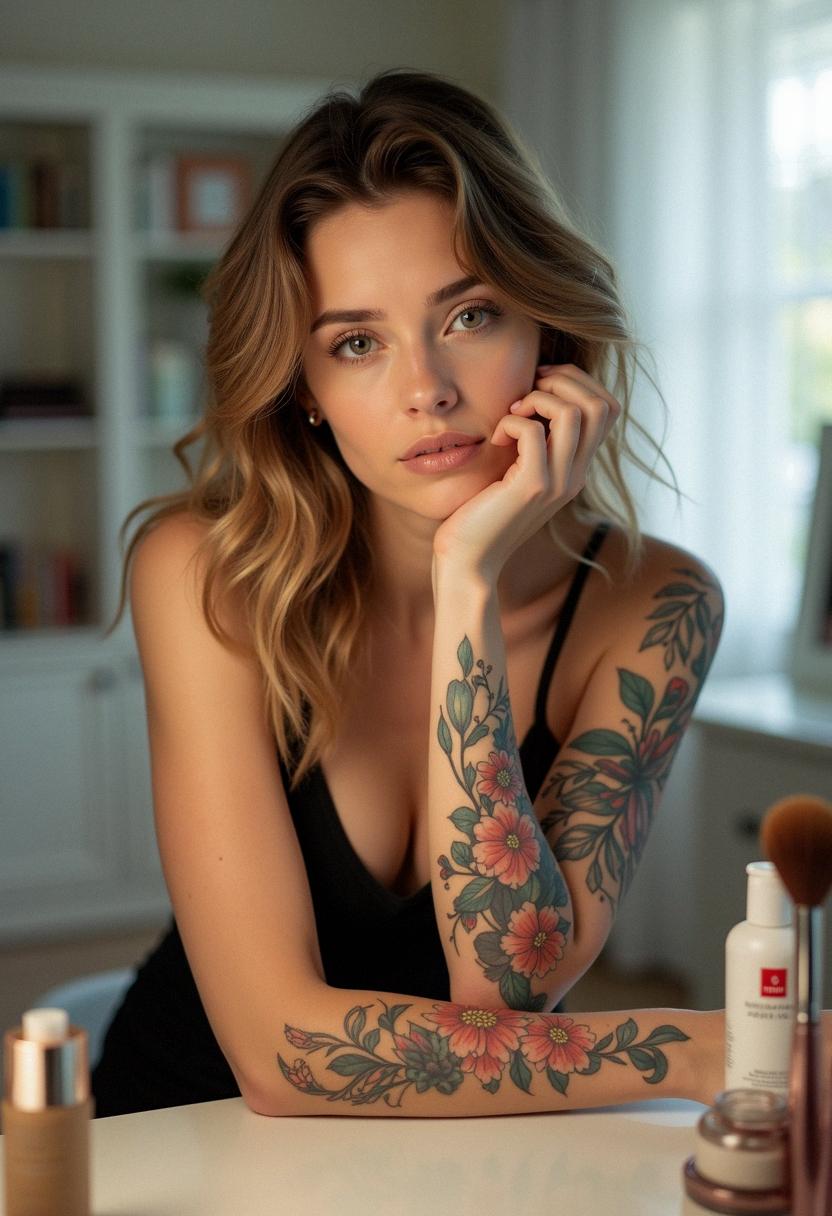 half sleeve tattoos women