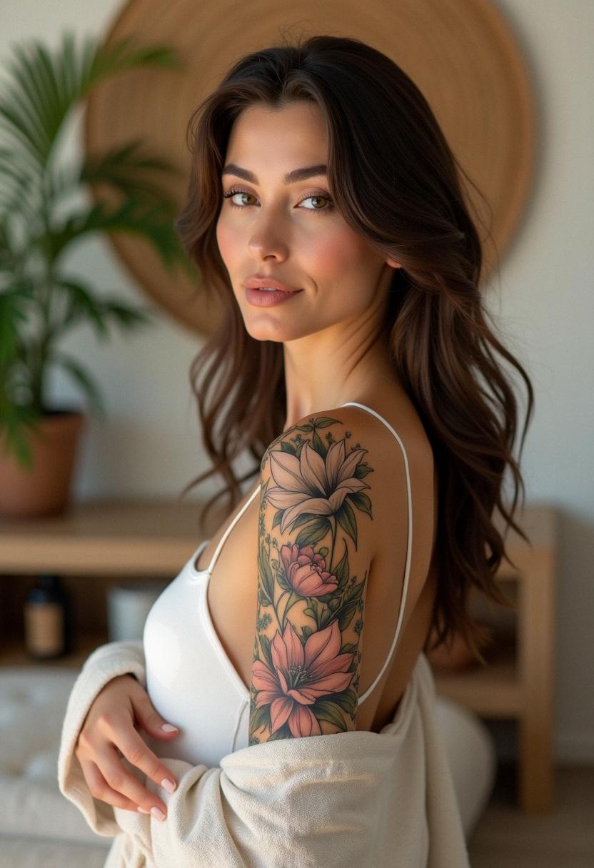 half sleeve tattoos women