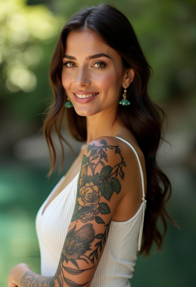 half sleeve tattoos women