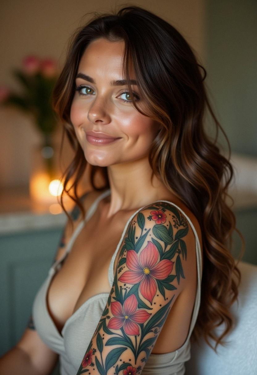 half sleeve tattoos women