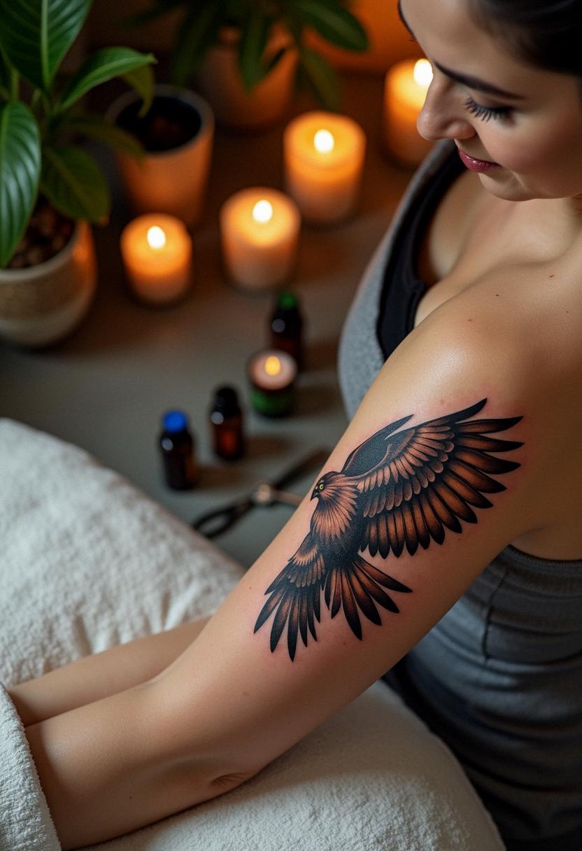 hawk tattoo