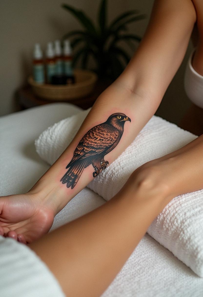 hawk tattoo